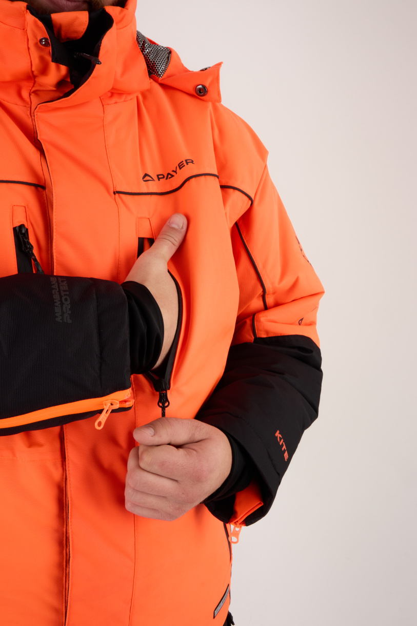 Мембранный костюм PAYER Кайт, зимний -35, черный-оранжевый