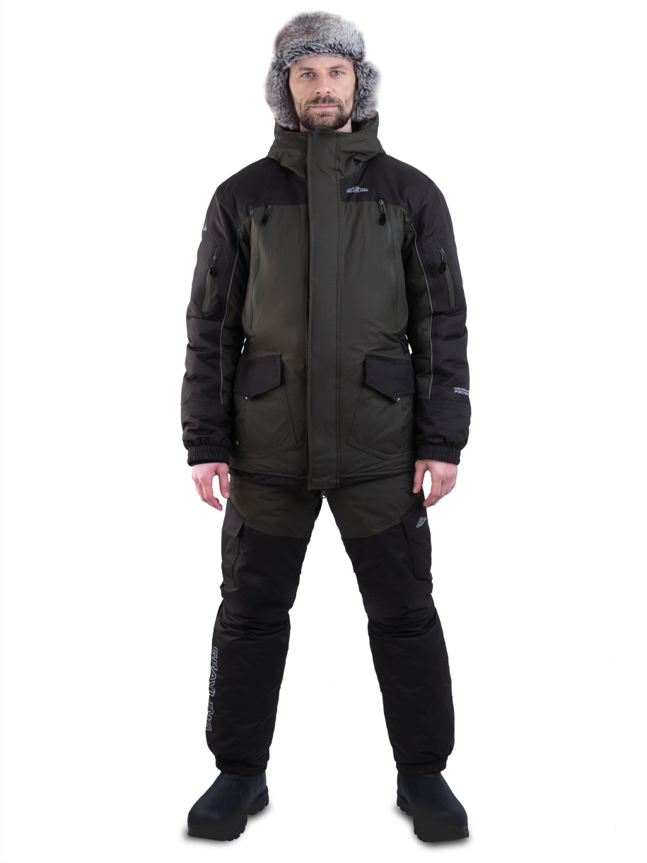 Скат V2 костюм для рыбалки GRAYLING, зимний -45, хаки