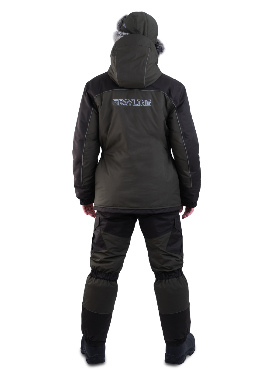 Скат V2 костюм для рыбалки GRAYLING, зимний -45, хаки