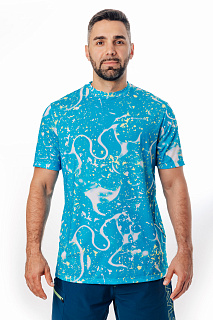 Циклон (Cyclone) футболка быстросохнущая GRAYLING (волны) GRTS-02BL