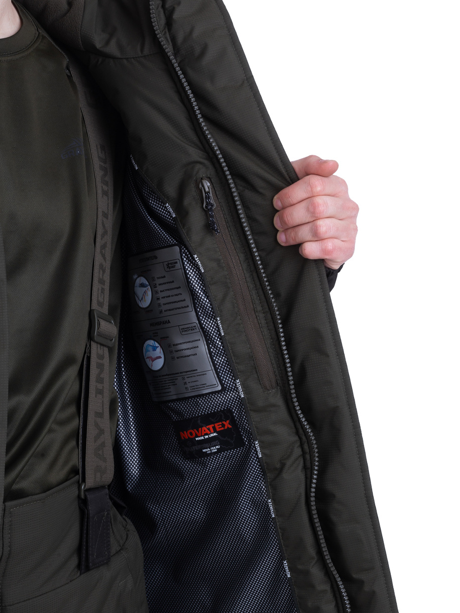 Скат V2 костюм для рыбалки GRAYLING, зимний -45, хаки